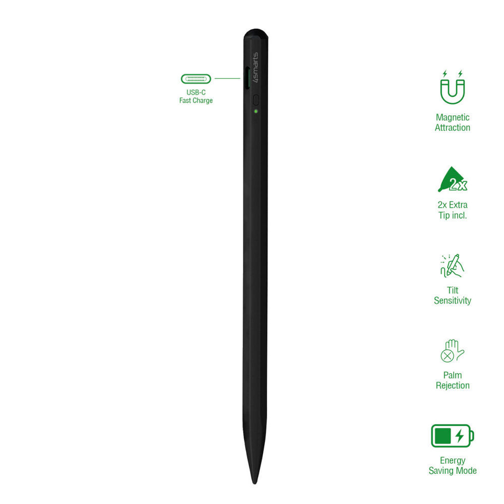 4SMARTS Aktiver Eingabestift Pencil Pro 3  schwarz Notebook & Tablet Zubehoer