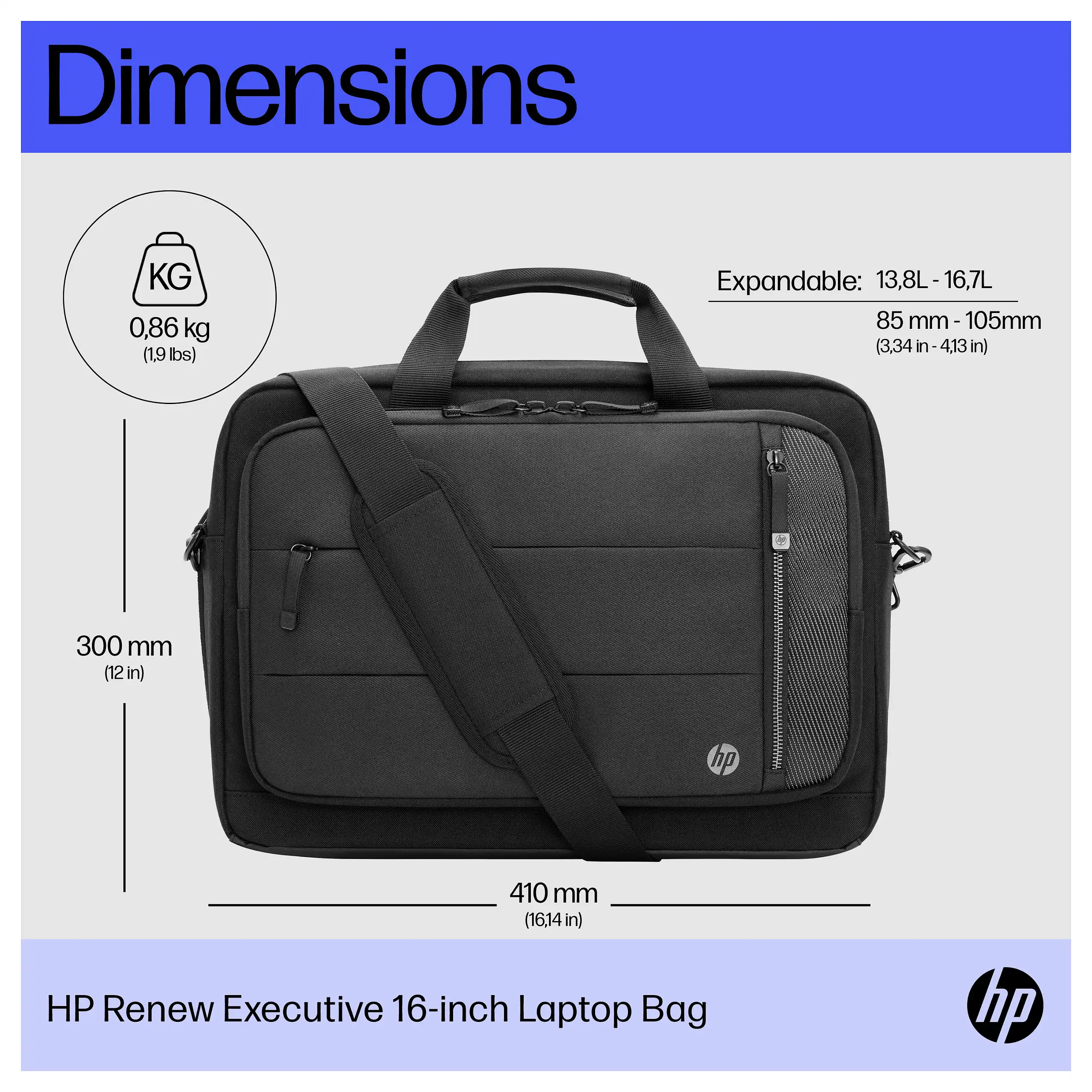 HP Renew Executive Laptoptasche  16 Zoll  Notebook & Tablet Zubehoer