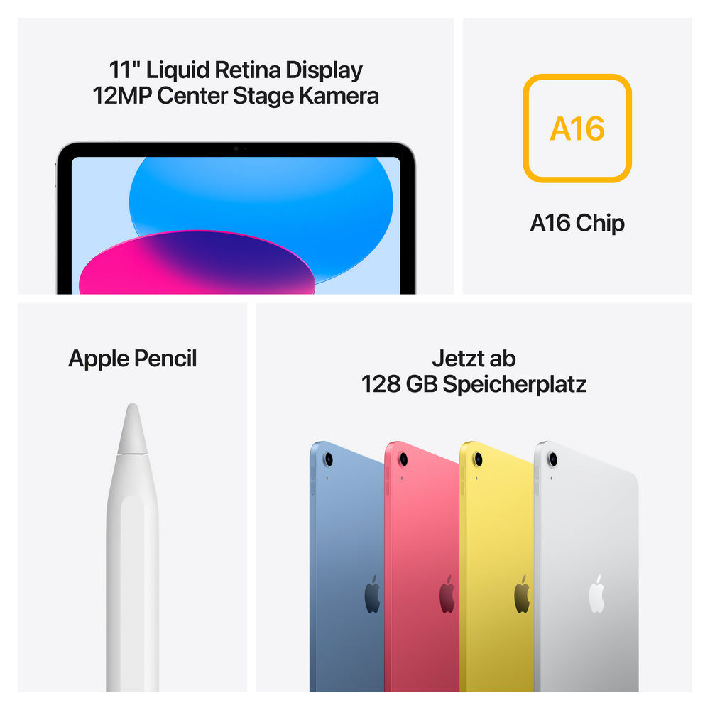 Apple iPad 2025 11 Zoll A16 Wi Fi 128GB 11 Gen  pink Notebooks & E-Book Reader