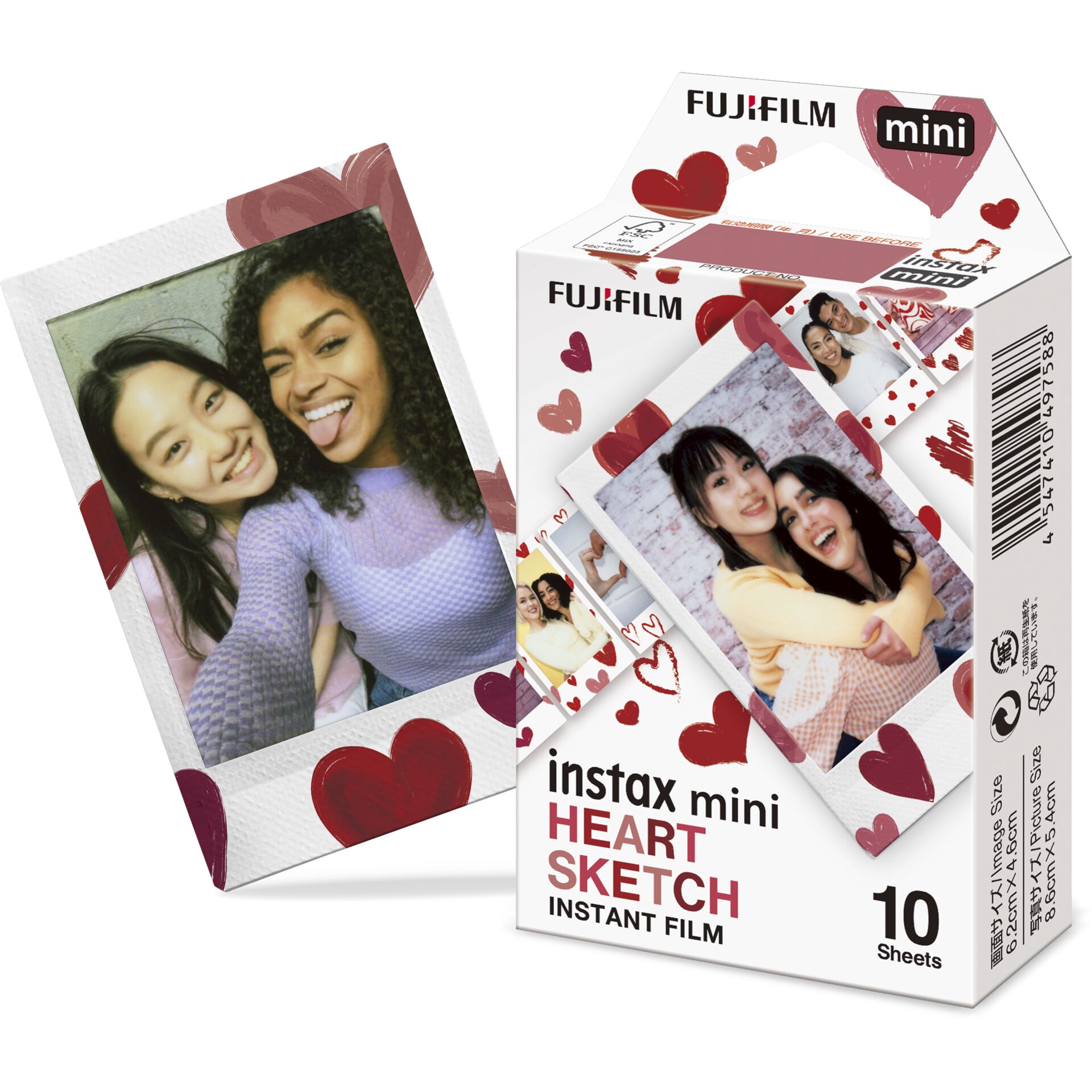 Fujifilm instax mini Film Heart Sketch Kamera & Foto