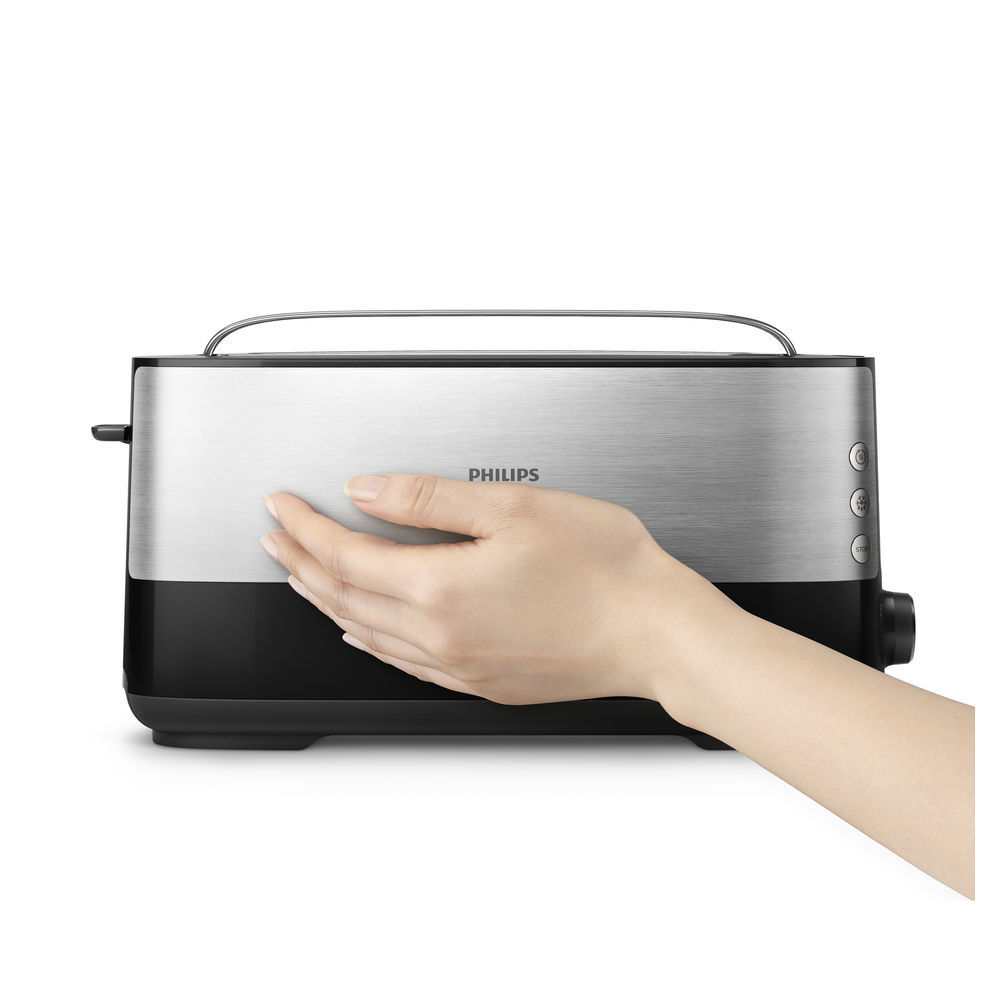 Philips Viva Collection HD2692 90 Toaster   lange Toastkammer  Metall Kuechenkleingeraete