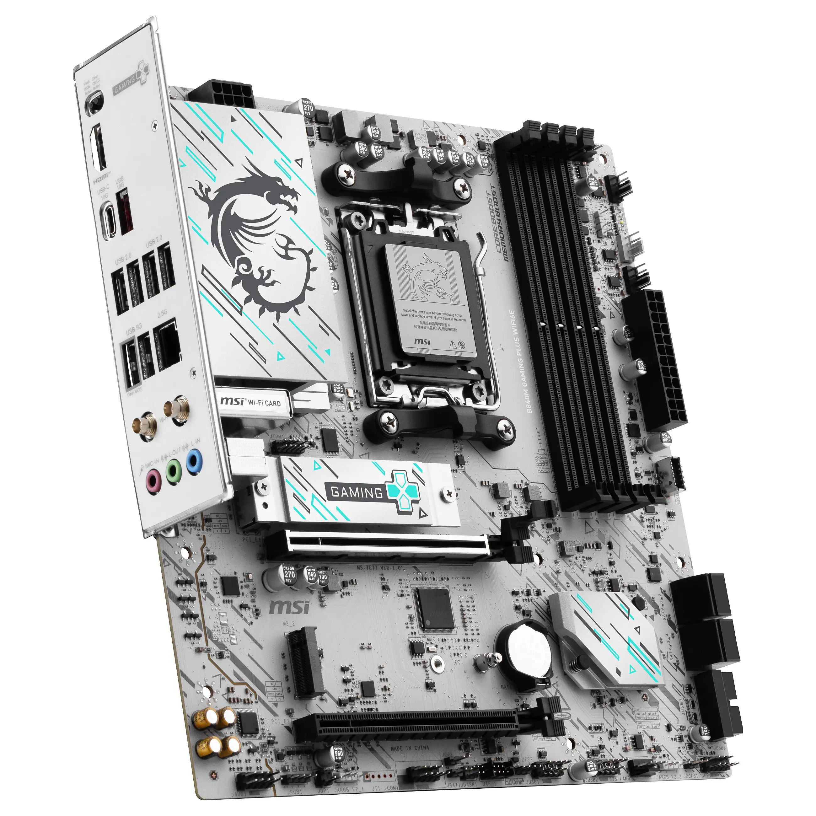 MSI B840M GAMING PLUS WIFI6E Motherboard AMD B840 Sockel AM5 micro ATX PC-Zubehoer
