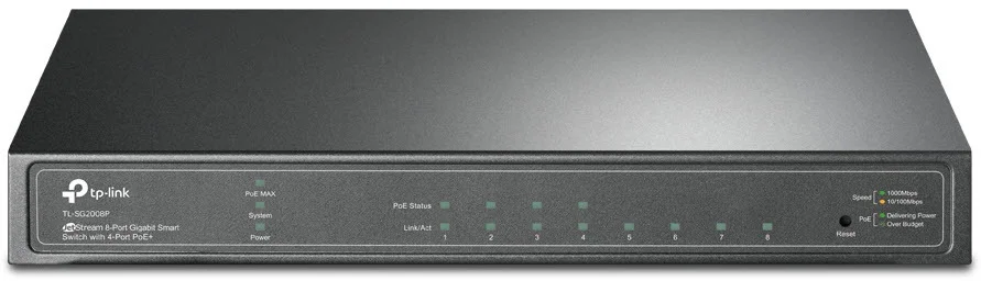 TP Link Omada TL SG2008P Managed L2 L2  Gigabit Ethernet  10 100 1000  Power over Ethernet  PoE  Schwarz Switches